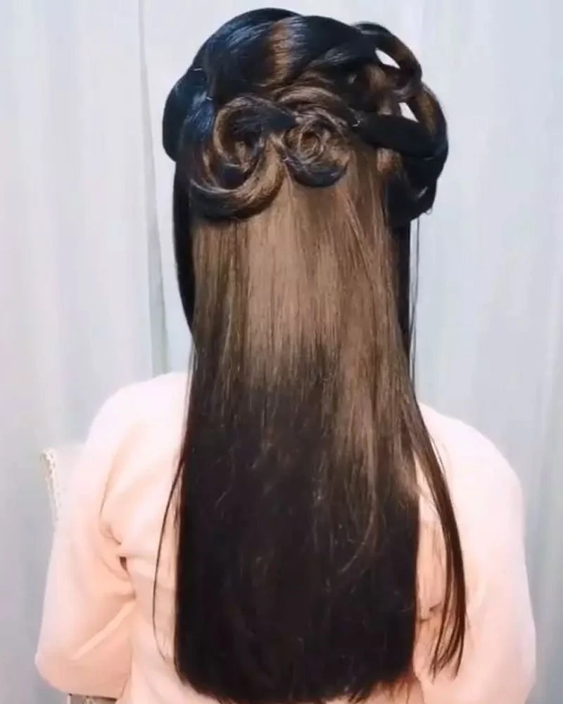 Simple Beautiful Hanfu Hairstyle for You- (2)