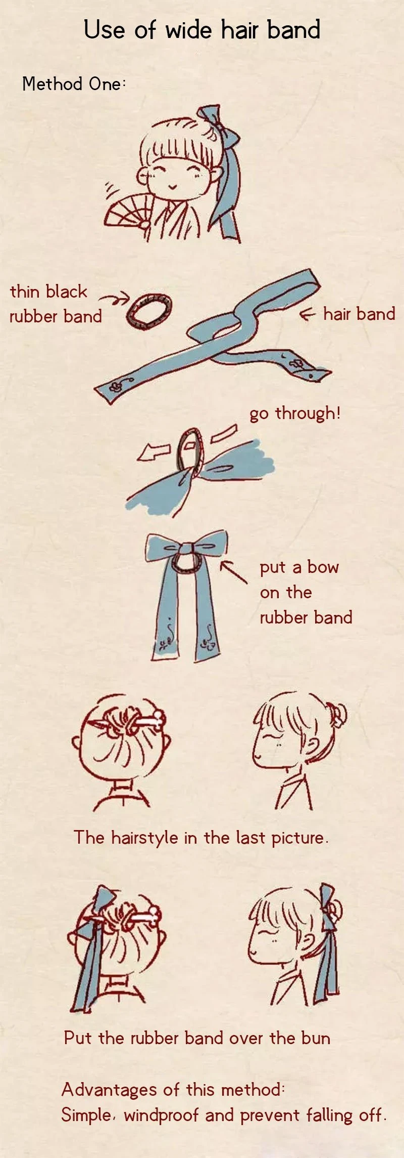 Simple Beautiful Hanfu Hairstyle for Boys&Girls
