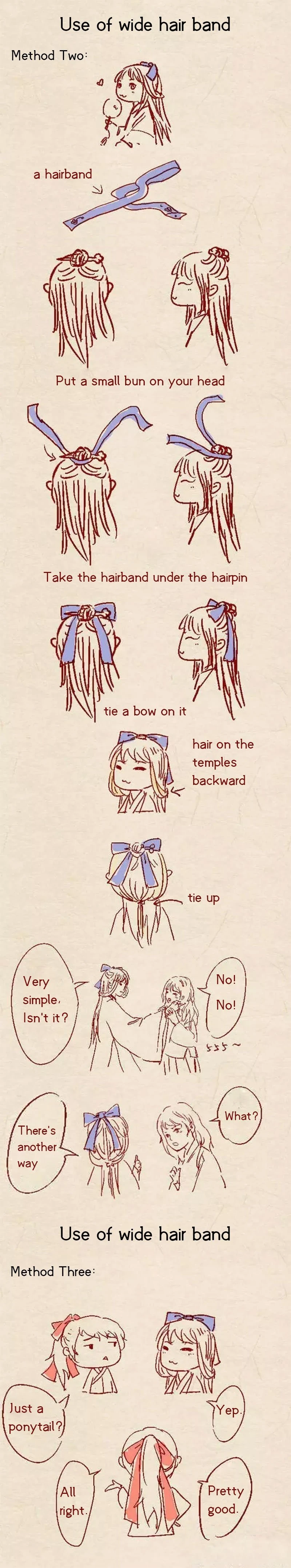 Simple Beautiful Hanfu Hairstyle for Boys&Girls