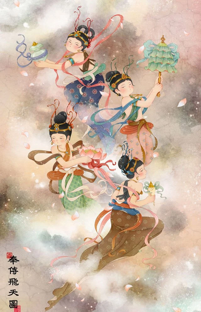 The Modern Illustration Meets the Traditional Chinese Culture Clothing