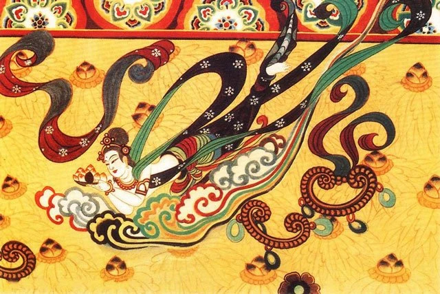 Dunhuang frescoes built in Tang Dynasty