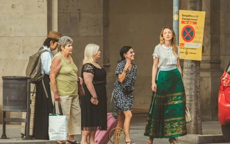 Hanfu Fashion Street Photo in Barcelona
