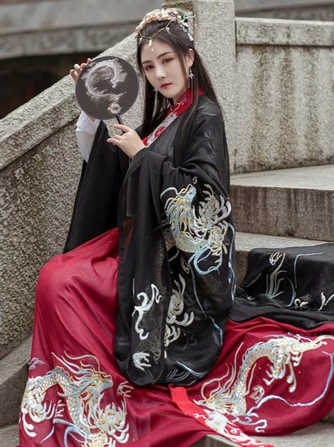 The Classic Color Scheme in Chinese Costume - Red & Black