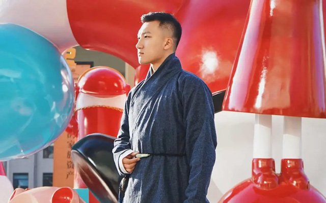 Chinese Man Costume Ming Style Hanfu Jacket - Zhiduo