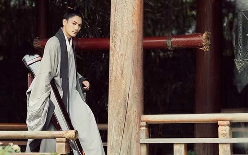 Chinese Man Costume | Ming Style Hanfu: Taoist Robe - Daopao