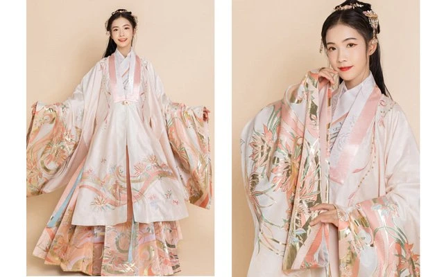 Hanfu Sewing Pattern (1) - Pifeng Cutting Diagram & Making
