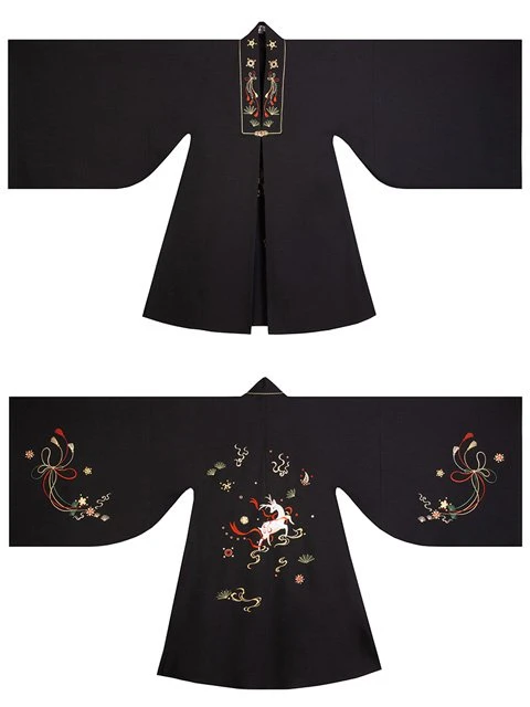 Hanfu Sewing Pattern (1) - Pifeng Cutting Diagram & Making