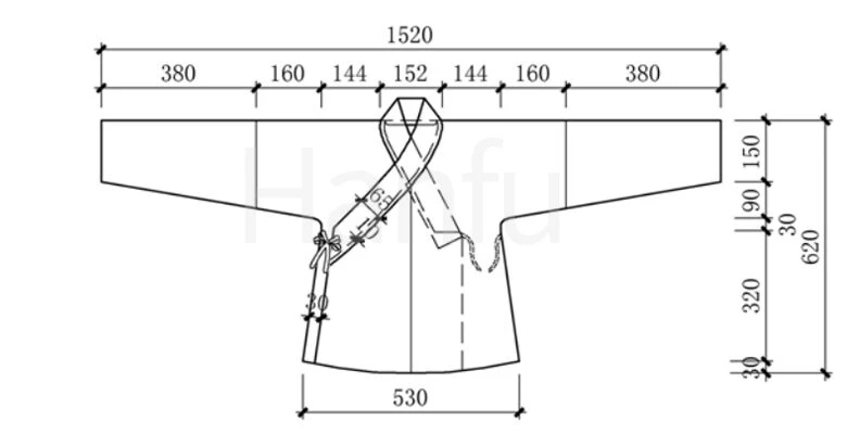 Hanfu Making(1) - Zhongyi Cutting & Sewing Patterns