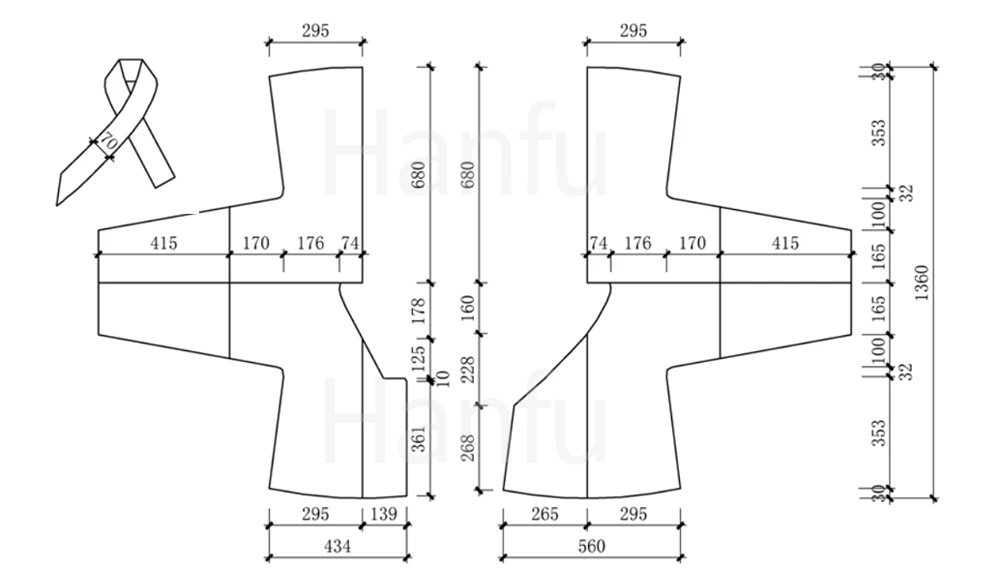 Hanfu Making(1) - Zhongyi Cutting & Sewing Patterns