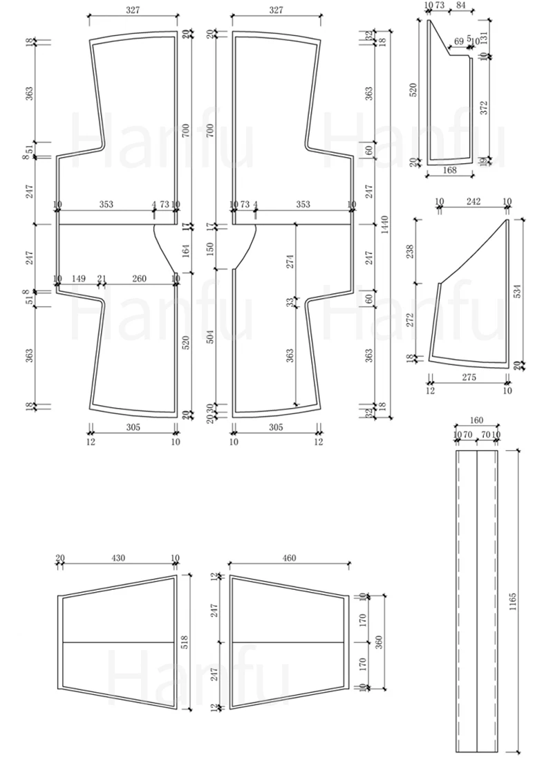 Hanfu Making(1) - Zhongyi Cutting & Sewing Patterns