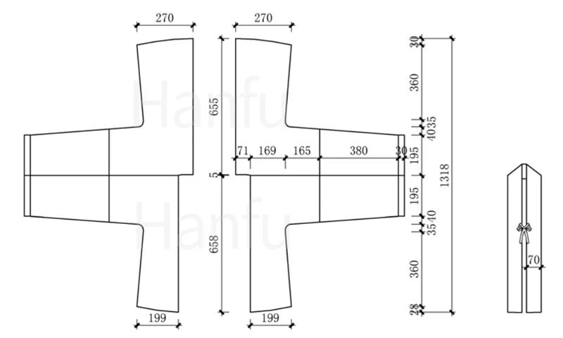 Hanfu Making(3) - Ruqun Cutting & Sewing Patterns