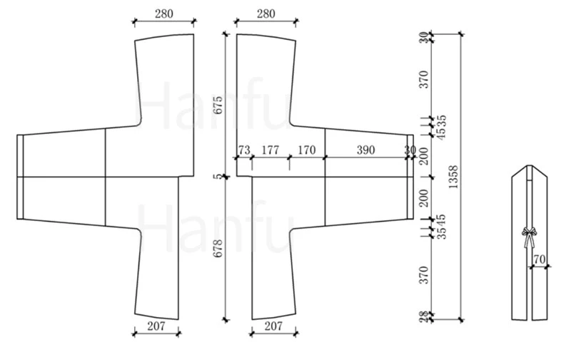 Hanfu Making(3) - Ruqun Cutting & Sewing Patterns