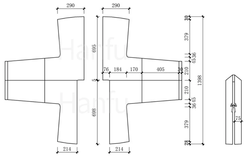 Hanfu Making(3) - Ruqun Cutting & Sewing Patterns