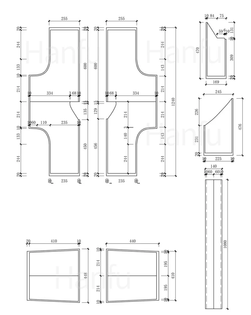 Hanfu Making(3) - Ruqun Cutting & Sewing Patterns