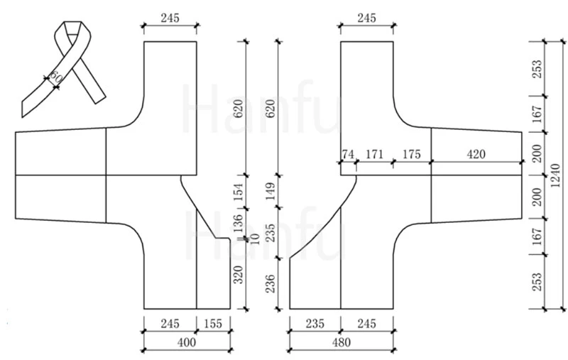 Hanfu Making(3) - Ruqun Cutting & Sewing Patterns