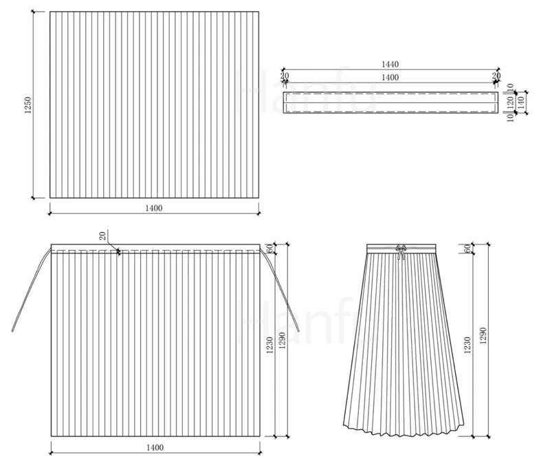 Hanfu Making(3) - Ruqun Cutting & Sewing Patterns