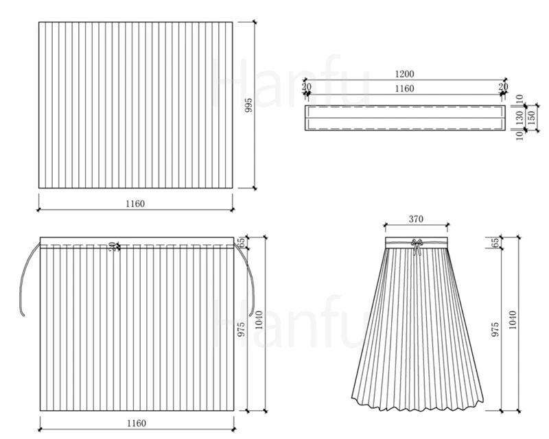 Hanfu Making(3) - Ruqun Cutting & Sewing Patterns