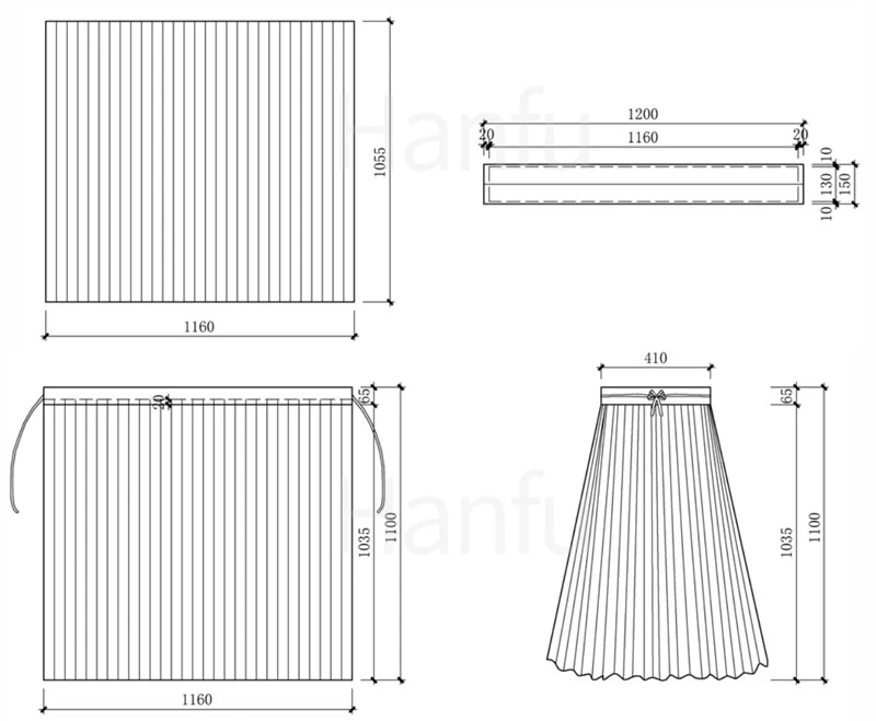Hanfu Making(3) - Ruqun Cutting & Sewing Patterns