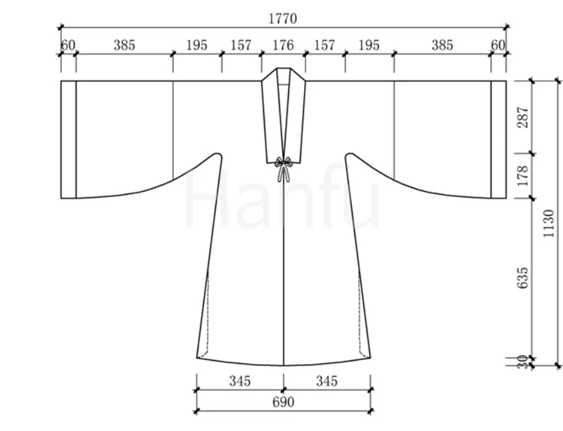 Hanfu Making(4) - Beizi Cutting & Sewing Patterns