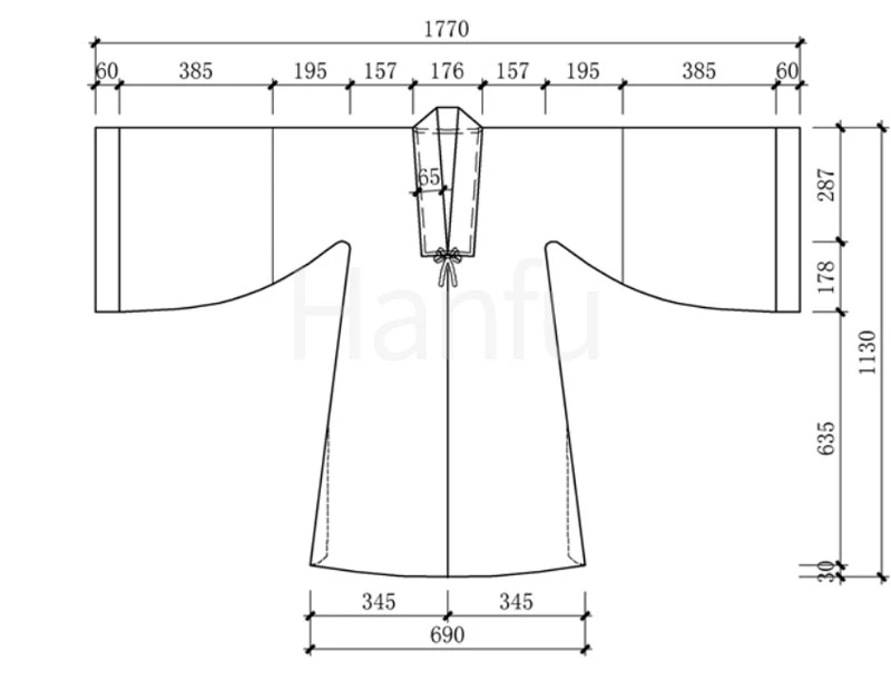 Hanfu Making(4) - Beizi Cutting & Sewing Patterns