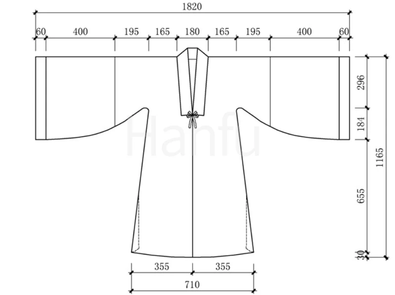 Hanfu Making(4) - Beizi Cutting & Sewing Patterns
