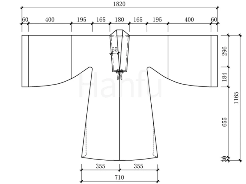 Hanfu Making(4) - Beizi Cutting & Sewing Patterns