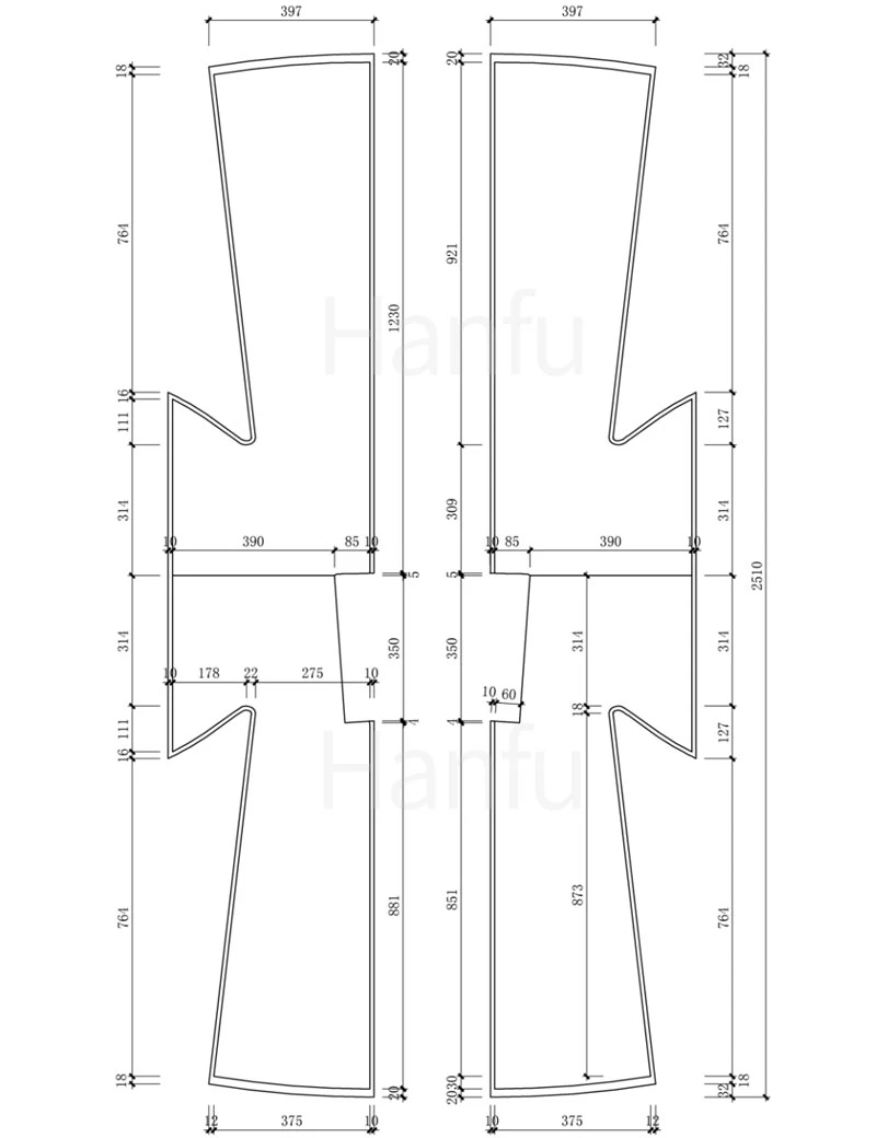 Hanfu Making(4) - Beizi Cutting & Sewing Patterns