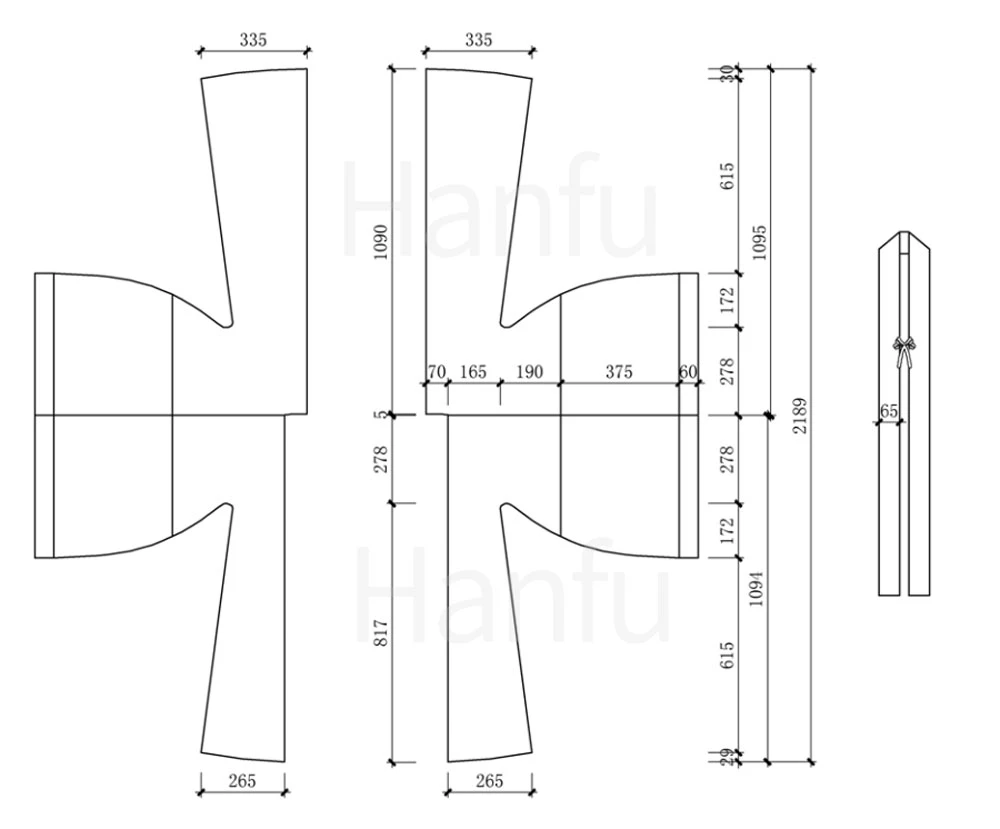 Hanfu Making(4) - Beizi Cutting & Sewing Patterns