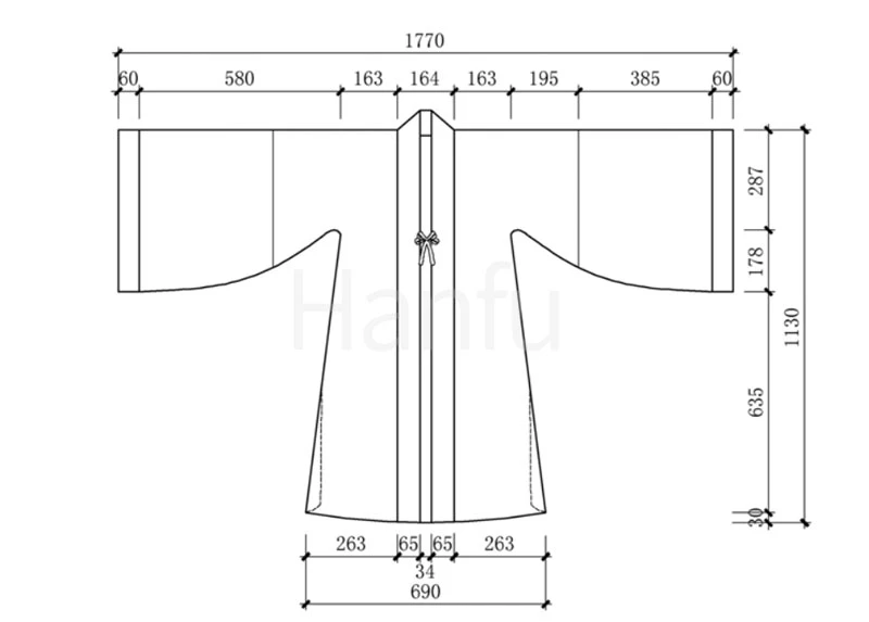 Hanfu Making(4) - Beizi Cutting & Sewing Patterns