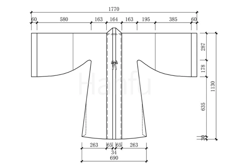 Hanfu Making(4) - Beizi Cutting & Sewing Patterns