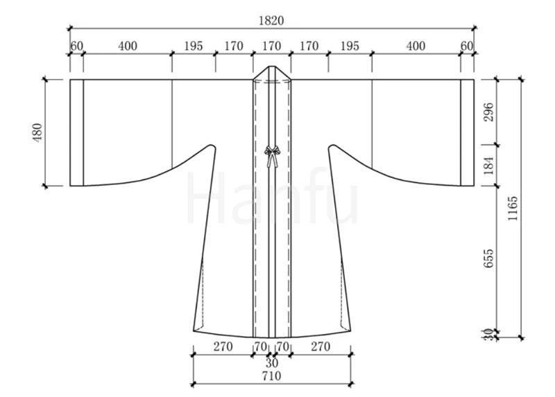 Hanfu Making(4) - Beizi Cutting & Sewing Patterns