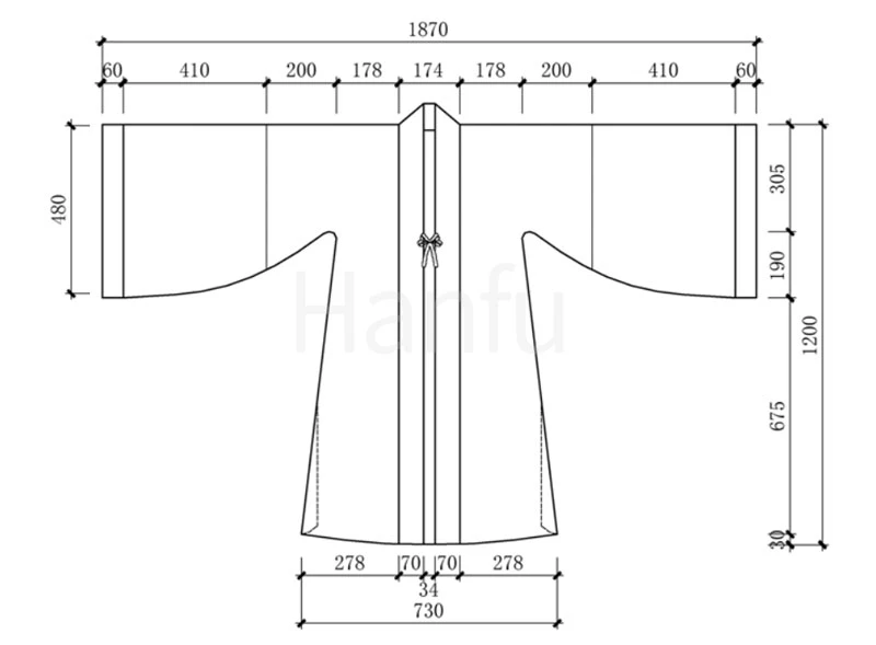 Hanfu Making(4) - Beizi Cutting & Sewing Patterns
