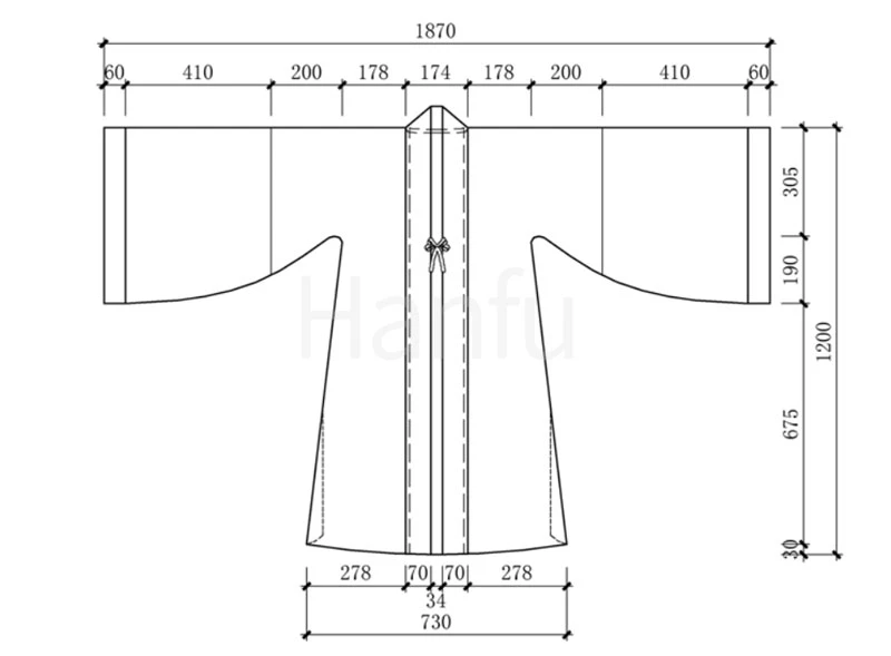 Hanfu Making(4) - Beizi Cutting & Sewing Patterns