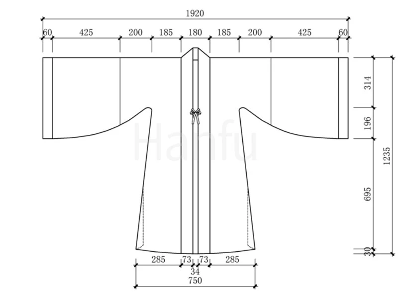Hanfu Making(4) - Beizi Cutting & Sewing Patterns