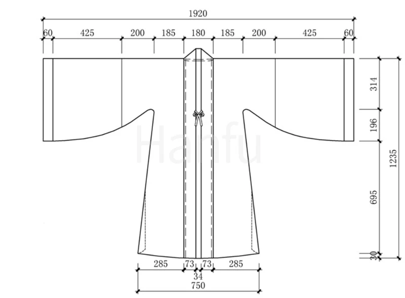 Hanfu Making(4) - Beizi Cutting & Sewing Patterns
