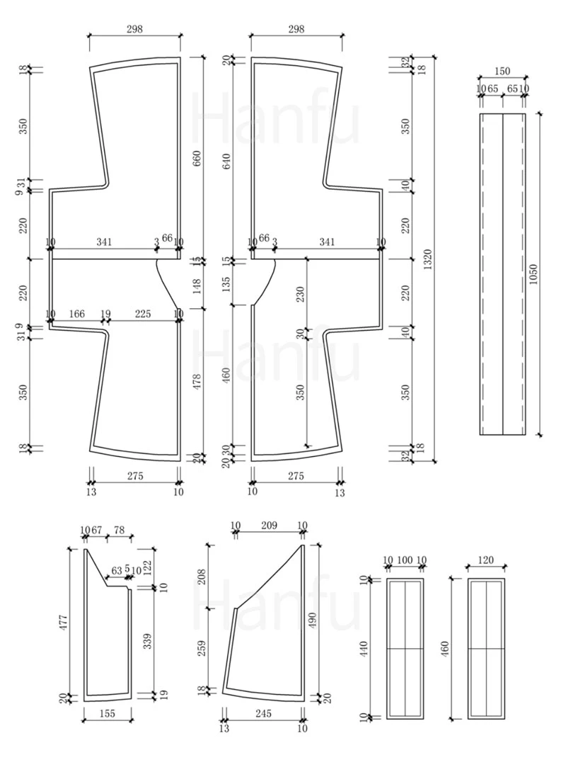 Hanfu Making(7) - Banbi Cutting & Sewing Patterns