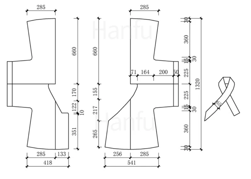 Hanfu Making(7) - Banbi Cutting & Sewing Patterns