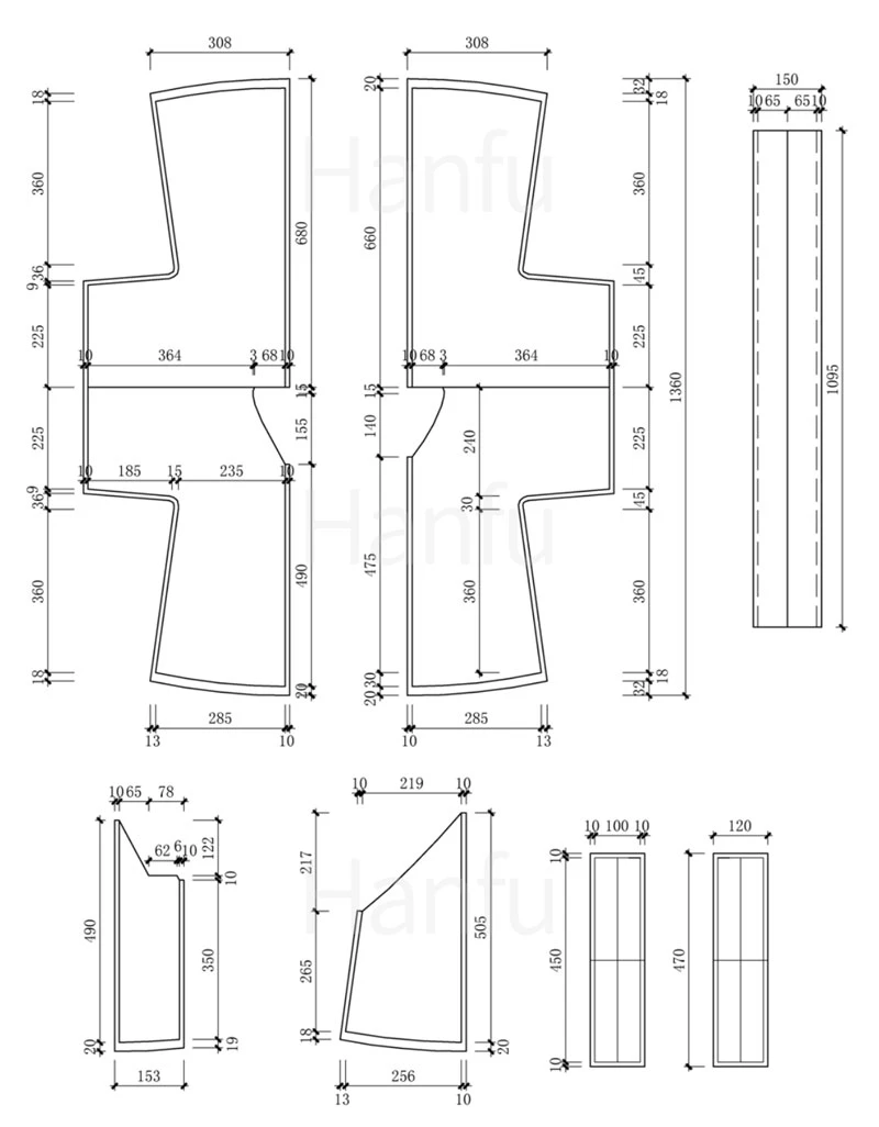 Hanfu Making(7) - Banbi Cutting & Sewing Patterns