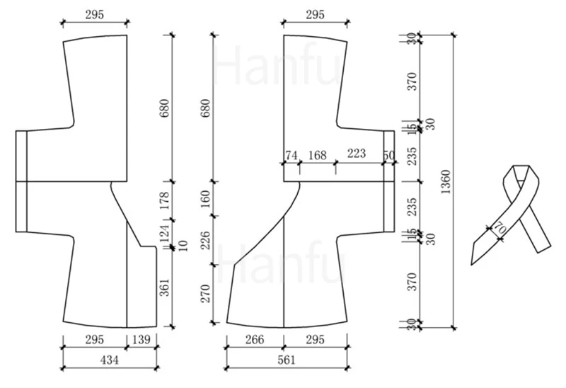 Hanfu Making(7) - Banbi Cutting & Sewing Patterns