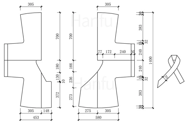 Hanfu Making(7) - Banbi Cutting & Sewing Patterns