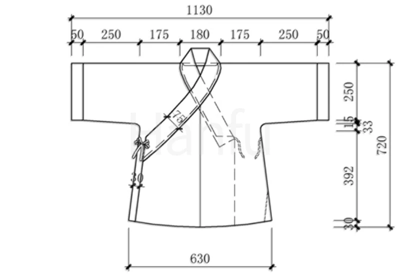 Hanfu Making(7) - Banbi Cutting & Sewing Patterns