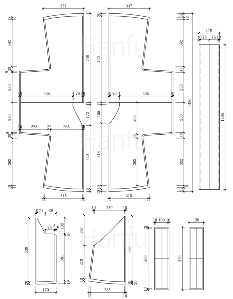Hanfu Making(7) - Banbi Cutting & Sewing Patterns