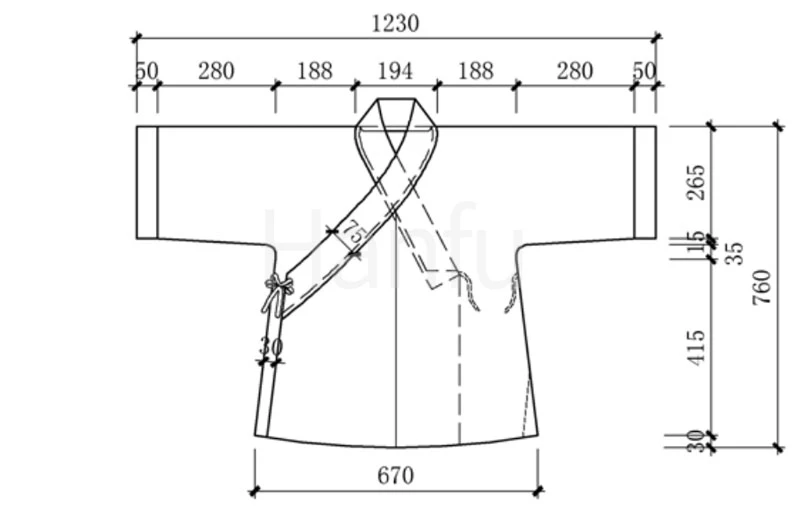 Hanfu Making(7) - Banbi Cutting & Sewing Patterns