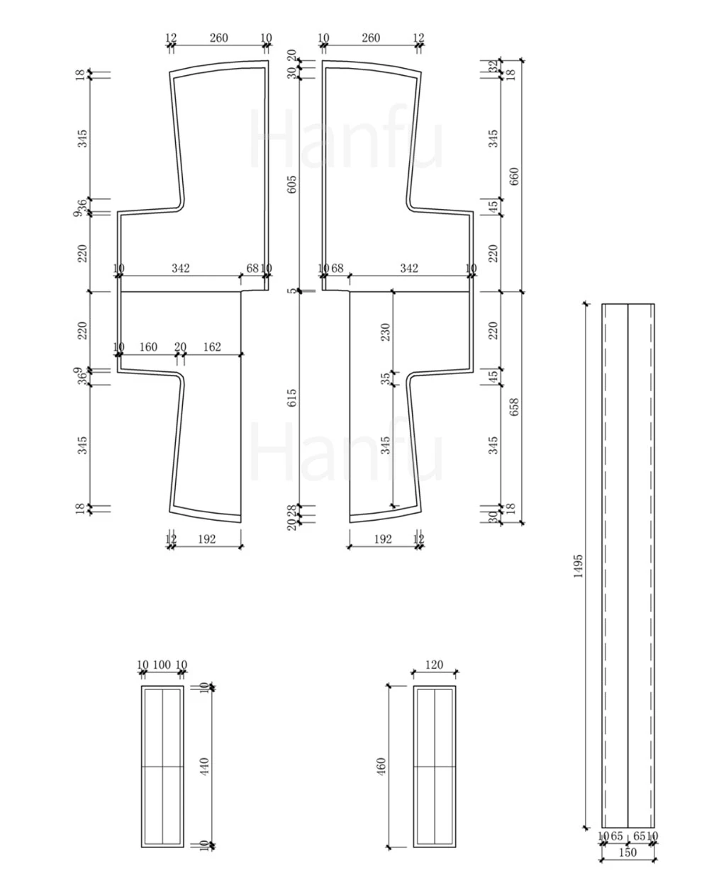 Hanfu Making(7) - Banbi Cutting & Sewing Patterns