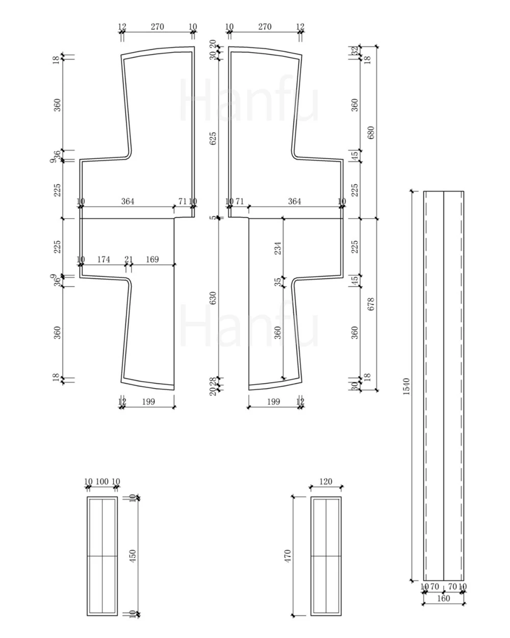 Hanfu Making(7) - Banbi Cutting & Sewing Patterns