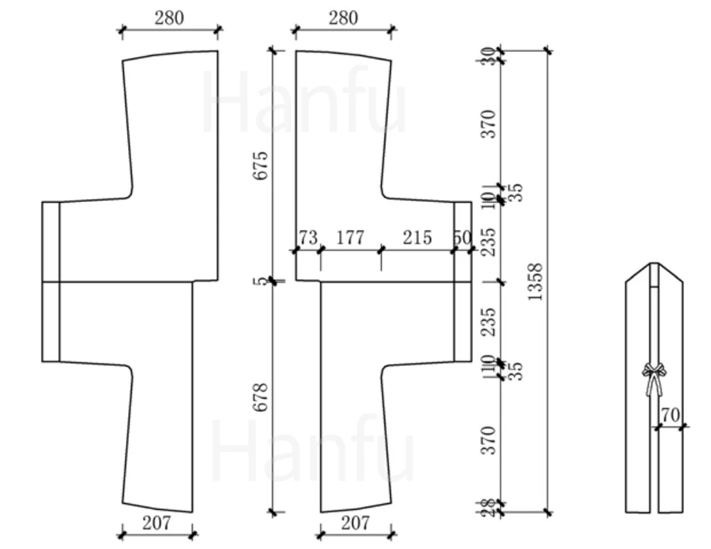 Hanfu Making(7) - Banbi Cutting & Sewing Patterns