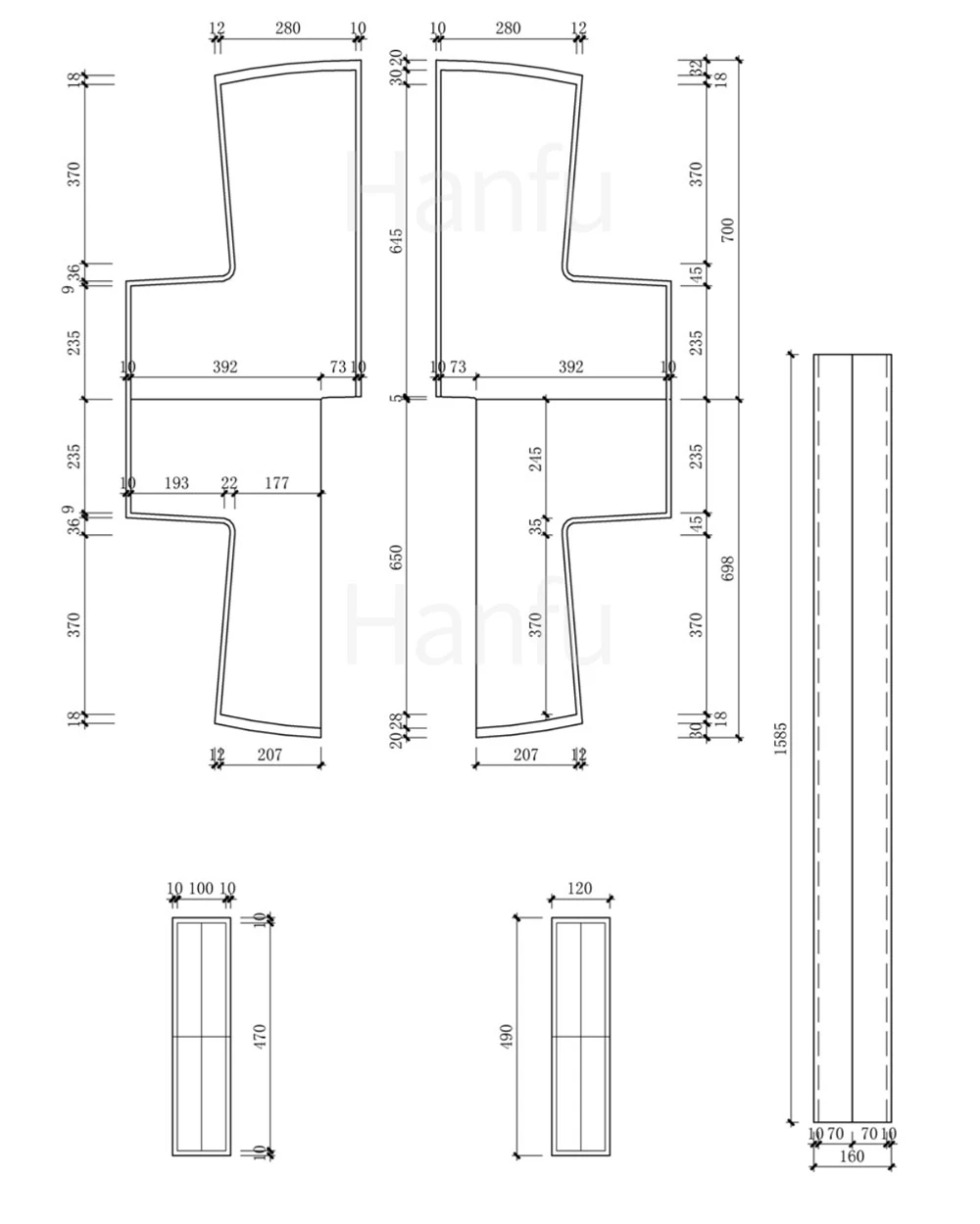 Hanfu Making(7) - Banbi Cutting & Sewing Patterns