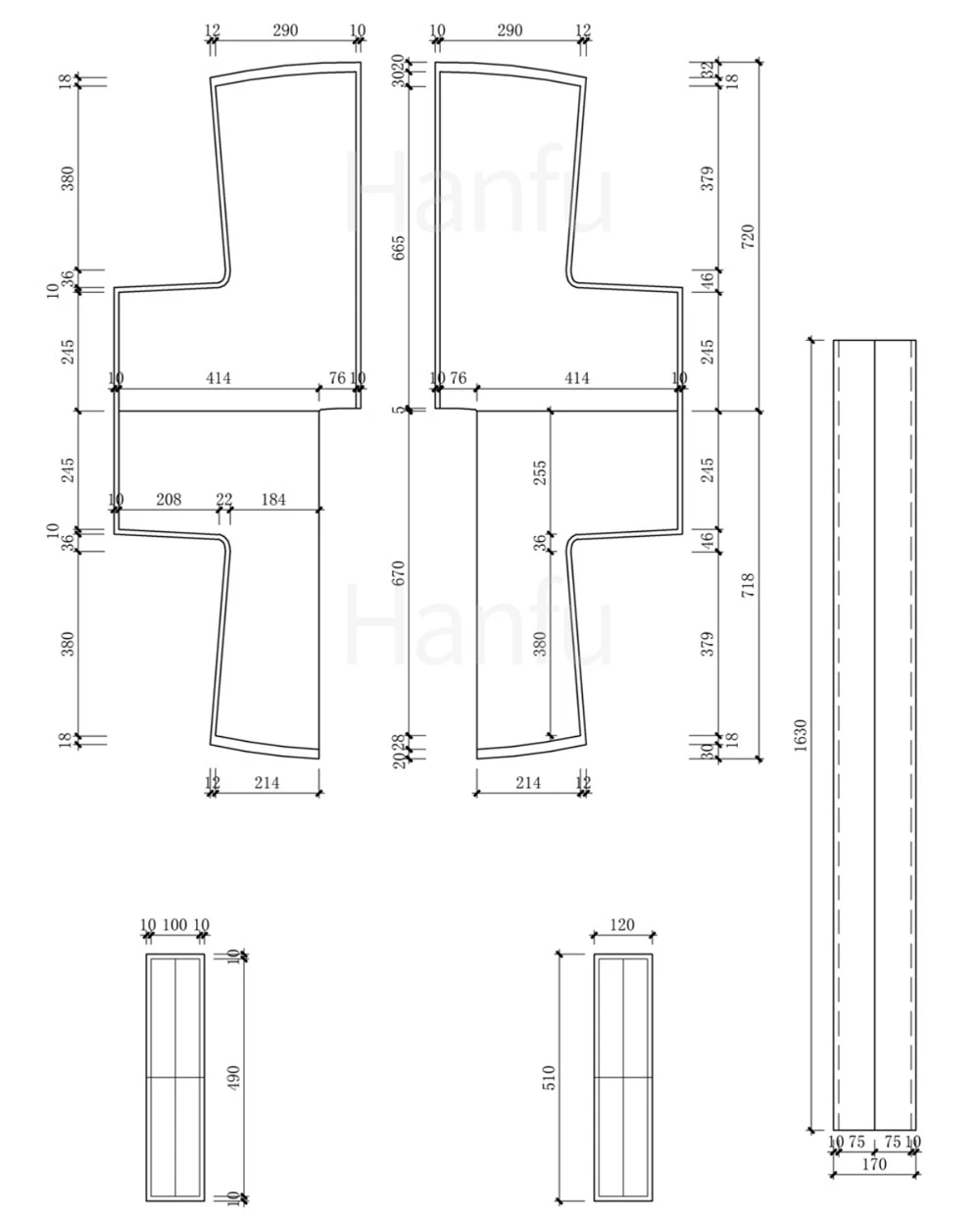 Hanfu Making(7) - Banbi Cutting & Sewing Patterns