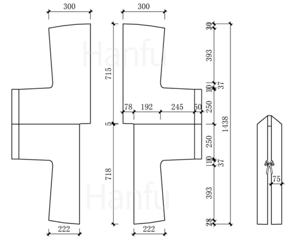 Hanfu Making(7) - Banbi Cutting & Sewing Patterns