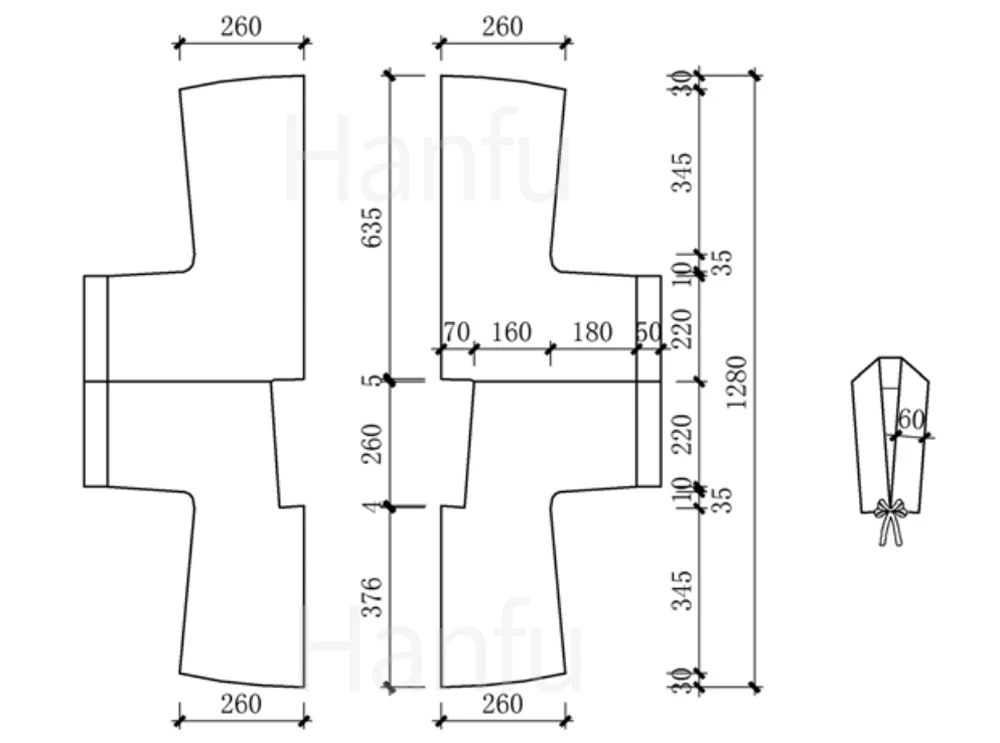 Hanfu Making(7) - Banbi Cutting & Sewing Patterns